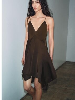 zara asymmetric voluminous dress | Dresses | Zara Poplin Black Nwt size:SMALL